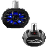 Boss Audio Systems 6 x 9In ATV UTV Marine Waketower Stereo Speakers - RGB Illumination thumbnail 1
