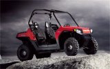 Gibson 08-12 Polaris Ranger RZR 800 Base Single Exhaust - Black Ceramic thumbnail 2