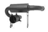 Gibson 17-20 Can-Am Maverick X3 Turbo Base 2.5in Single Exhaust - Black Ceramic thumbnail 1