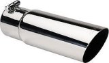 Gibson Round Single Wall Angle-Cut Tip - 3.5in OD/2.75in Inlet/12in Length - Stainless thumbnail 4