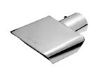 Gibson Rectangle Sport Tip - Center - 6x2.75in OD/2.5in Inlet/9.5in Length - Stainless thumbnail 1