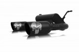 Gibson 07-17 Jeep Wrangler Sport 3.6L 2.5in Patriot Skull Series Cat-Back Dual Exhaust - Blk Ceramic thumbnail 2