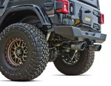 Gibson 07-17 Jeep Wrangler Sport 3.6L 2.5in Patriot Skull Series Cat-Back Dual Exhaust - Blk Ceramic thumbnail 4
