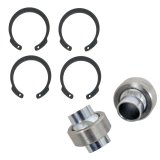 QA1 COM-T Series Bearing Kit w/Snap Ring - .5in x 1in Wide - Heat Treated Chrome Plated Steel w/PTFE thumbnail 1