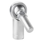 QA1 H Series 3-Pc Rod End - Female/Left Hand - .5in Bore x 1/2-20 w/Stud - Alloy Steel w/PTFE thumbnail 2