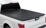 Access LOMAX 2022+ Rivian R1T 4ft 6in Bed (w/ OEM Tonneau Track) Tri-Fold Cover - Matte Black thumbnail 1