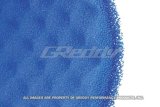 GReddy Airinx Small Blue Replacement Filter Element thumbnail 1