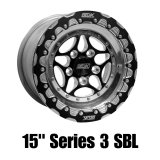 Belak 15x8 / 5in BS / 5x114.3 BP / High Pad / Series 3 Wheel - Single Beadlock Billet Outer Lip thumbnail 1