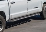 Cali Raised 14-21 Toyota Tundra Step Ed Rock Sliders - Kick Out/PowderCoat Plate/BedLiner thumbnail 1