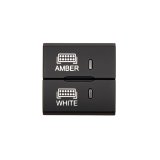 Cali Raised Square Style Dual Function Toyota OEM Style Amber & White Switch thumbnail 1