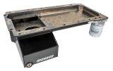 Moroso GM LS Swap (w/Front Sump & Spin-On Oil Filter Adapter) Wet Sump 6.5qt 6in Steel Oil Pan thumbnail 6