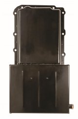Moroso GM LS Swap (w/Rear Sump & Two -10An Fittings) Wet Sump 7qt 6in Baffled Steel Oil Pan - Black thumbnail 4