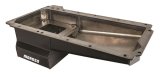 Moroso GM LS Swap (w/Rear Sump/Spin-On Filter Adapter) Wet Sump 7qt 6in Angled Steel Oil Pan - Black thumbnail 1