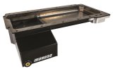 Moroso GM LS Swap (w/Front Sump/Remote Oil Filter Adapter) Wet Sump 6.5qt 6in Steel Oil Pan - Black thumbnail 2