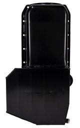 Moroso 80-85 Chevrolet SBC(w/Passenger Side Dipstick) Wet Sump 7qt 7.5in Steel Oil Pan - Black thumbnail 4