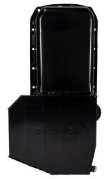 Moroso 80-85 Chevrolet SBC(w/Passenger Side Dipstick) Wet Sump 7qt 7.5in Steel Oil Pan - Black thumbnail 9