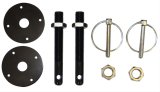 Moroso Hood Pin Set - 1/2in - Aluminum - Black - 2 Pack thumbnail 1
