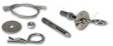 Moroso Oval Track Hood Pin Set - 3/8in Diameter - 4in Pin - Steel - 2 Pack thumbnail 2