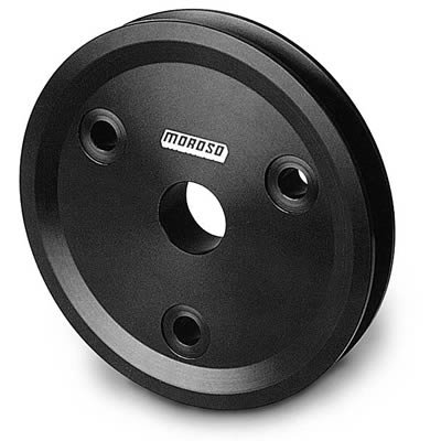 Moroso Chevrolet Small Block (w/Short Pump) Crankshaft Pulley - Single Groove - Billet Aluminum