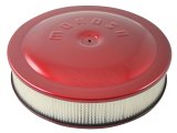 Moroso Racing Air Cleaner - 14in x 3in Filter - Aluminum - Red Powder Coat thumbnail 2