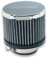 Moroso Filtered Valve Cover Breather - Clamp-On - No Hood - 1-3/8in ID thumbnail 1