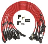 Moroso Ford 289-302 Ignition Wire Set - Ultra 40 - Unsleeved - Non-HEI - Under Header - Red thumbnail 1