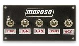 Moroso Toggle Switch Panel - Econo - 4in x 5in - Four On/Off Switches thumbnail 2
