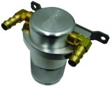 Moroso Universal Air/Oil Separator Catch Can - Small Body w/o Drain - Billet Aluminum - Raw Finish thumbnail 2