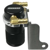 Moroso 06-Up Dodge Charger/Challenger 6.1L Air/Oil Separator Catch Can - Billet Aluminum - Black thumbnail 2