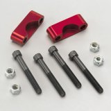 Moroso 65-82 GM 12 Bolt (w/Straps) U-Joint Girdle - Red Anodized - Set thumbnail 1