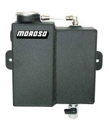 Moroso Universal Dual Coolant Expansion/Recovery Catch Tank - Black Powder Coat thumbnail 3