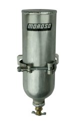Moroso Coolant Neck Overflow Tank 3in Diameter x 9in Tall Aluminum thumbnail 3