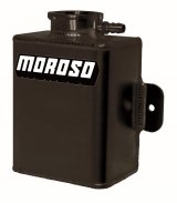 Moroso Universal 1.25qt Coolant Expansion Tank - Black Powder Coat thumbnail 1