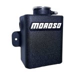 Moroso Universal 1.25qt Coolant Expansion Tank - Black Powder Coat thumbnail 2