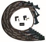 Moroso SBC Under Header 90 Deg Plug End HEI Sleeved Ultra Spark Plug Wire Set - Black thumbnail 3
