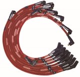 Moroso Ford 351C/390/429/460 Sleeved HEI 135 Ends Ultra Spark Plug Wire Set - Red thumbnail 1