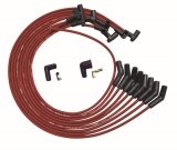 Moroso BBC Under Header 135 Plug Boots HEI Ultra Spark Plug Wire Set - Red thumbnail 1