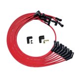 Moroso BBC Under Header 135 Plug Boots HEI Ultra Spark Plug Wire Set - Red thumbnail 2