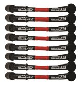 Moroso 9.75in Long Coil On Plug Sleeved Ultra Spark Plug Wire Set - Red thumbnail 3