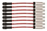 Moroso GM LS/LT 8.5mm Ultra 40 11in Long Wire Set w/Alum Heatshield - Red thumbnail 1