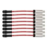 Moroso GM LS/LT 8.5mm Ultra 40 11in Long Wire Set w/Alum Heatshield - Red thumbnail 2