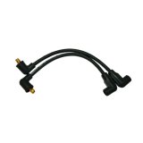Moroso 82-99 Harley-Davidson FXR Spiral Core Wire Set - Black thumbnail 3