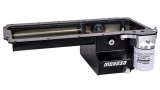 Moroso GM LS Early F-Body (Road Race) Spin-On Filter Drain Back Rear Sump Steel Oil Pan - Black thumbnail 1