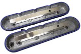 Moroso GM LS 1-1/2in Tall OEM Coil Mounts Black Satin Aluminum Valve Cover - Pair thumbnail 1