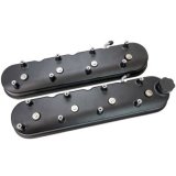 Moroso GM LS 1-1/2in Tall OEM Coil Mounts Black Satin Aluminum Valve Cover - Pair thumbnail 3