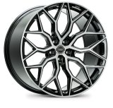Vossen HF-2 22x9 / 5x120 / ET30 / Flat Face / 72.56 - Brushed Gloss Black Wheel thumbnail 1