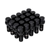 Vossen Lug Bolt - 15x1.25 - 32mm - 17mm Hex - Cone Seat - Black (Set of 20) thumbnail 1