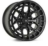 Vossen HFX-1 22x9.5 / 6x139.7 BP / ET20 / 106.1 CB / Deep - Satin Black Wheel thumbnail 1