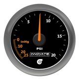 Innovate MTX Analog 20 PSI Vacuum/Boost Gauge Kit - Black Dial thumbnail 4