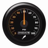 Innovate MTX Analog Fuel Pressure 0-100psi Gauge Kit - Black Dial thumbnail 1